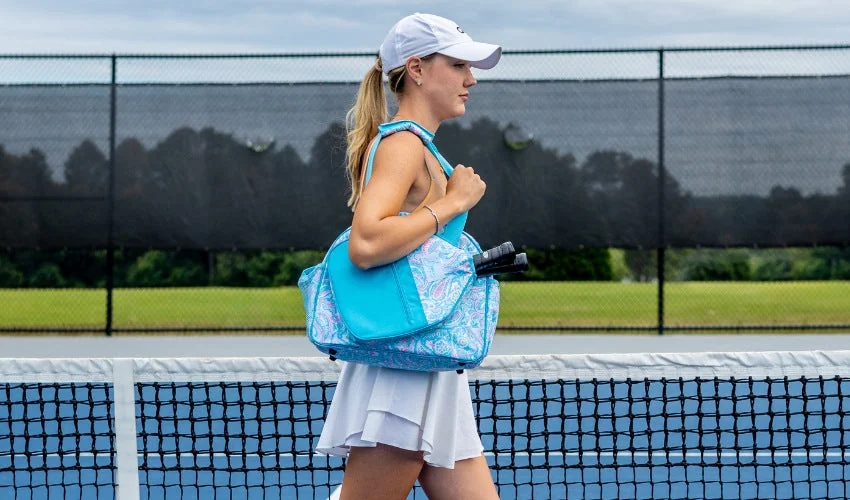 Best pickleball bags for women tested on court with stylish tote and paddles