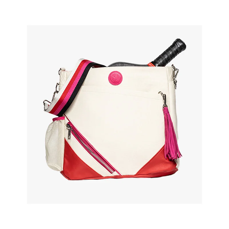 Georgie and Lou The Alexis Designer Pickleball Bag with tassel and luxury strap