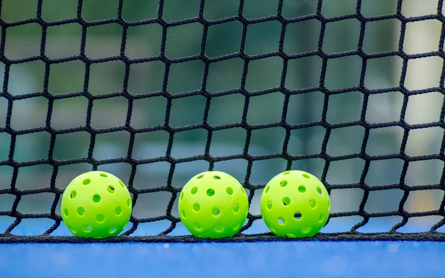 Pickleball Balls and Court Net Equipment