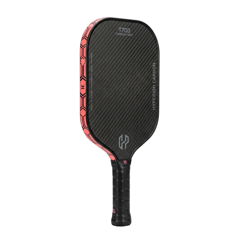 Six Zero Coral 16mm hybrid control pickleball paddle on clean white background