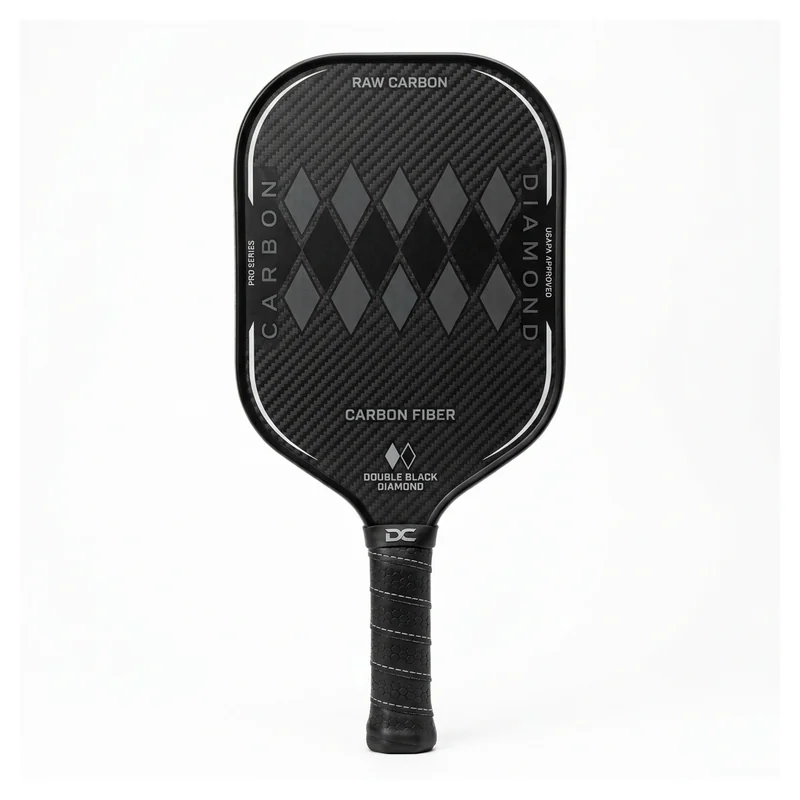 Six Zero Double Black Diamond Control 16mm pickleball paddle on clean white background