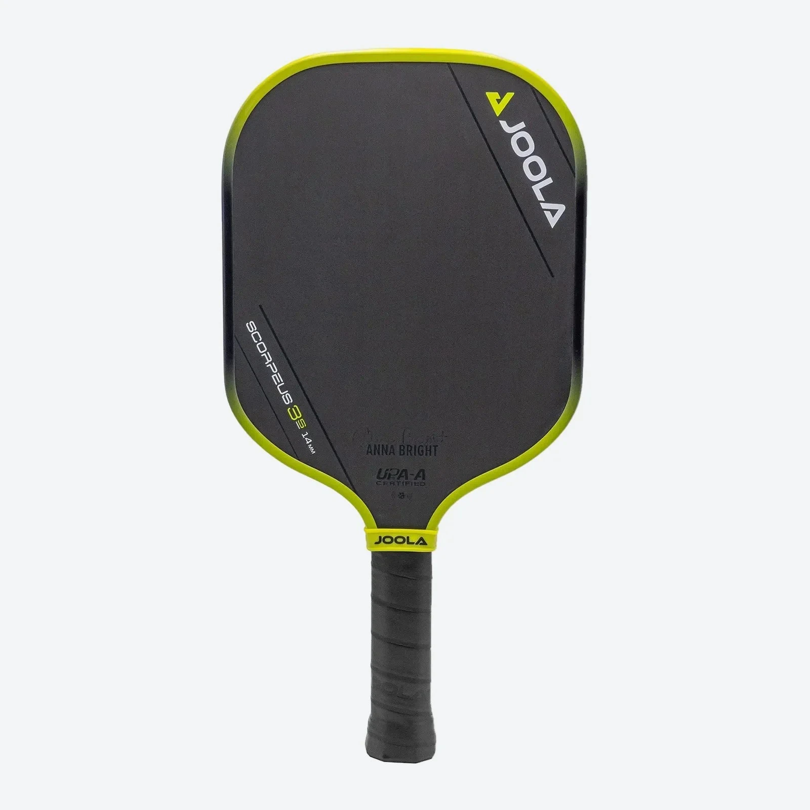 JOOLA Anna Bright Scorpeus 3S wide-body raw carbon pickleball paddle official product photograph