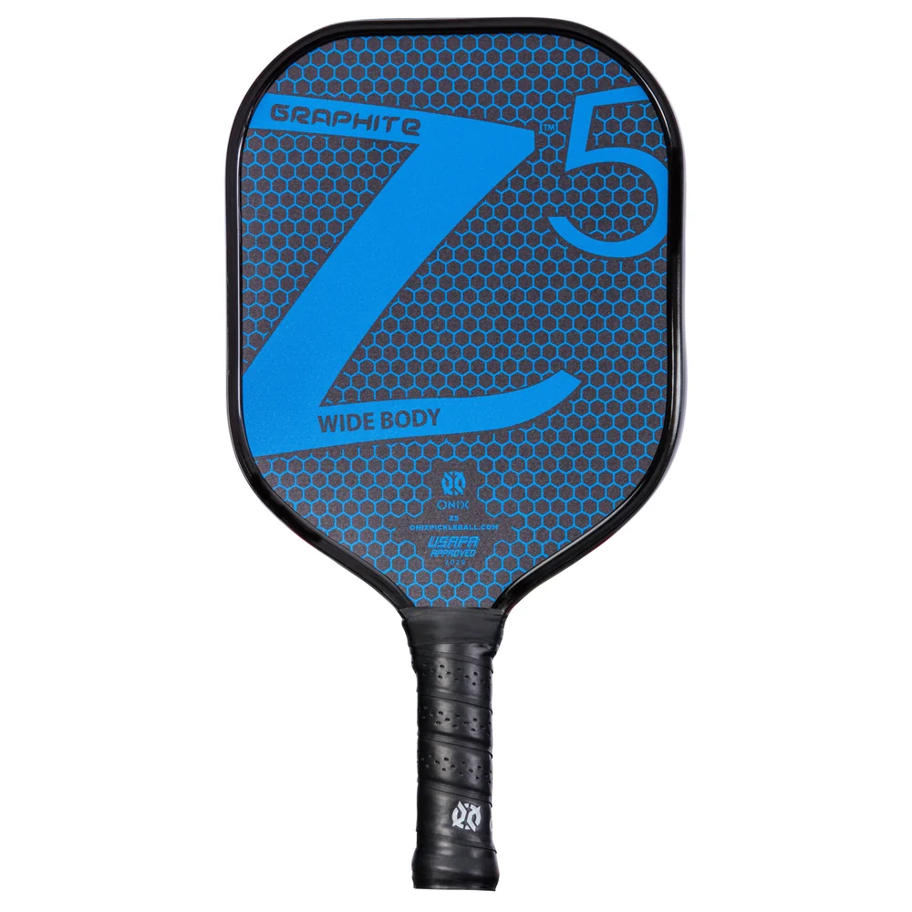 Onix Z5 graphite pickleball paddle featuring classic stiff Nomex honeycomb core architecture