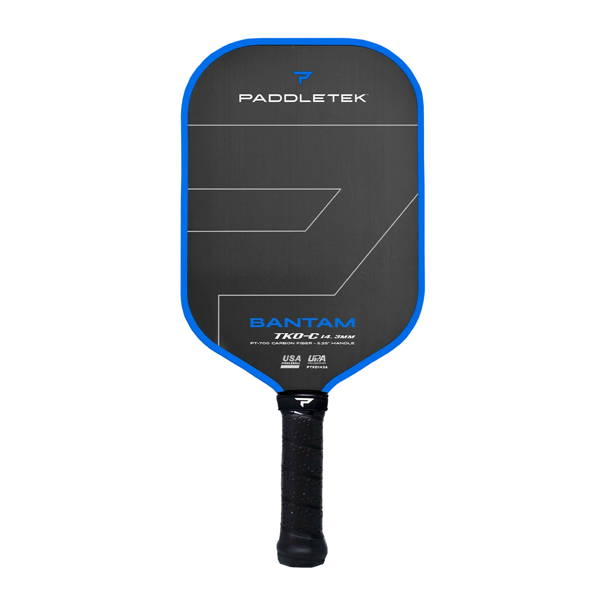 Paddletek Bantam TKO-C 14.3mm elongated carbon fiber pickleball paddle official product photograph