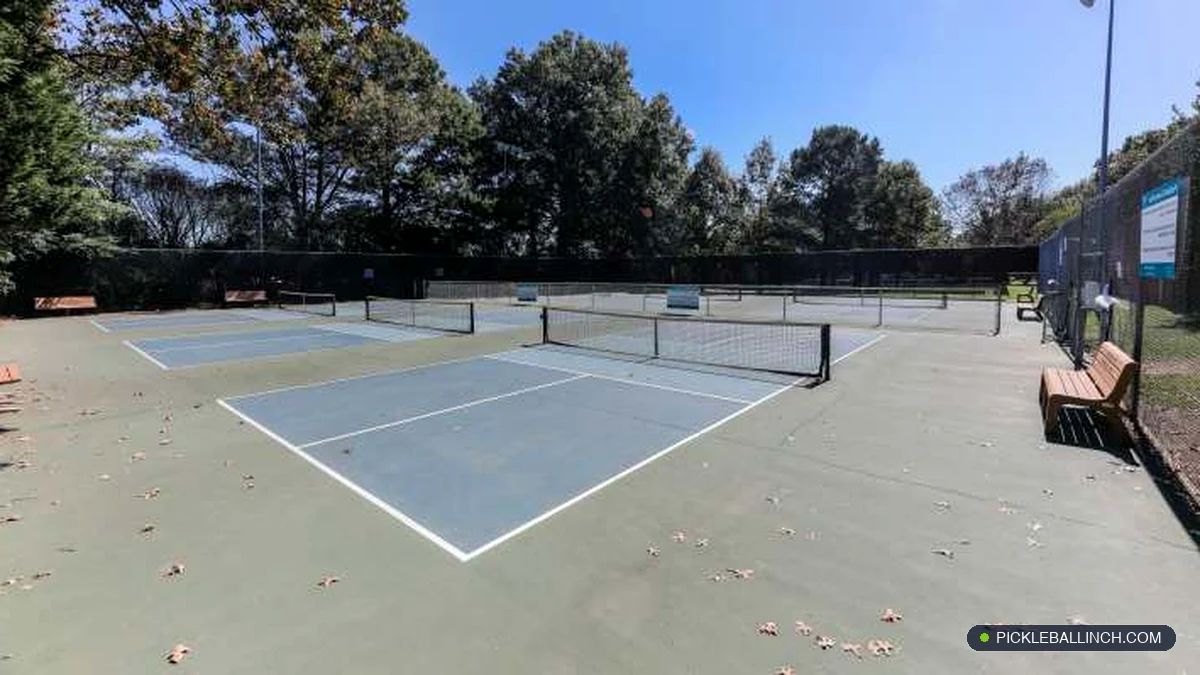 Dedicated outdoor public pickleball courts at Method Road Park in Raleigh North Carolina