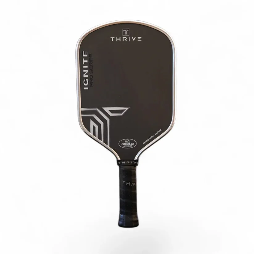 ThrivePB Ignite raw carbon hybrid pickleball paddle