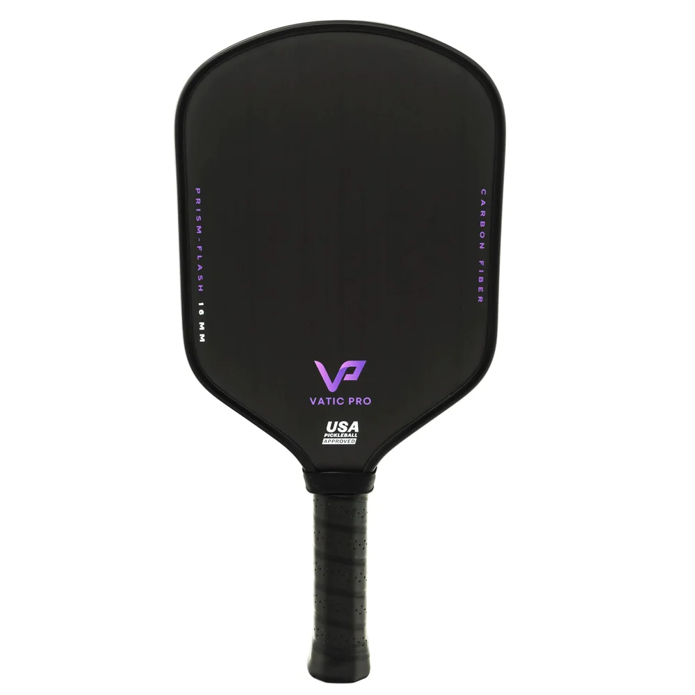 Vatic Pro Prism Flash 16mm raw carbon fiber pickleball paddle best under 100 dollars