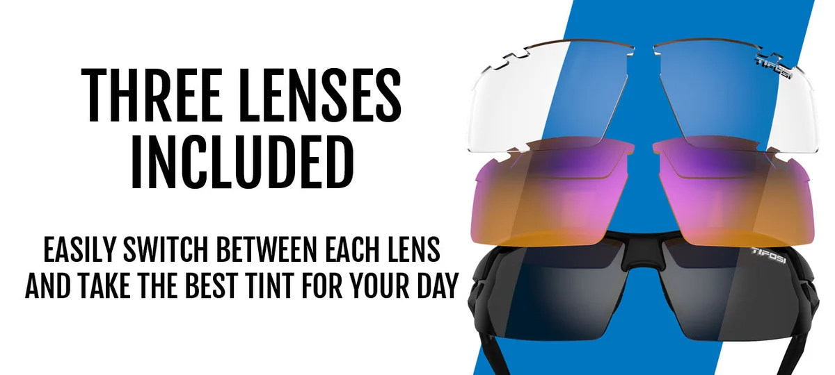 Tifosi Crit 3-Lens Interchangeable Pickleball Eyewear